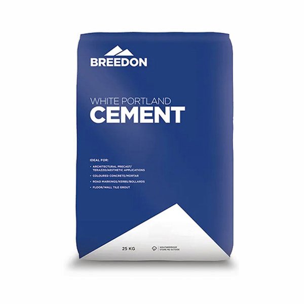 25kg Bag of Breedon Cement - White