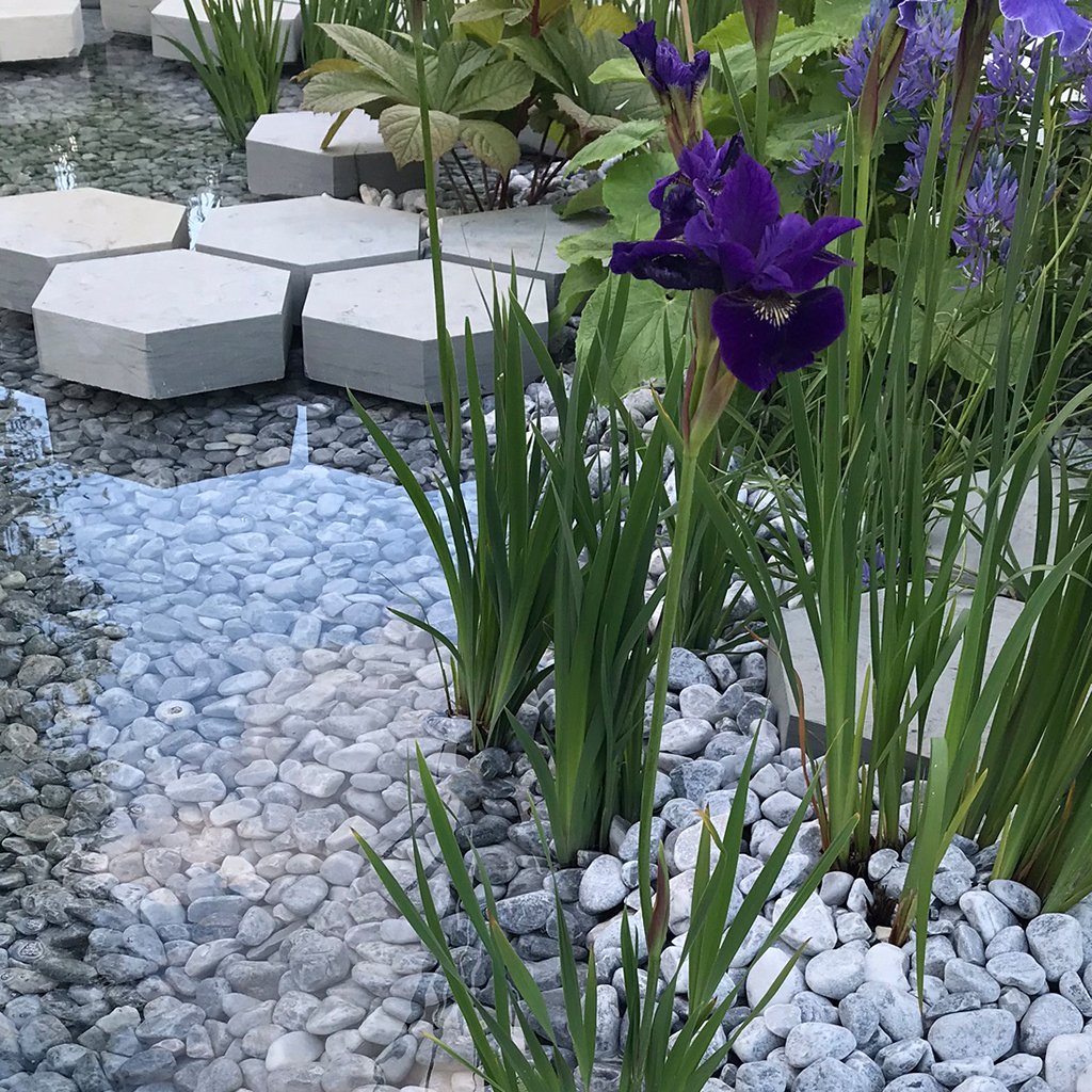 Ice Blue Pebbles