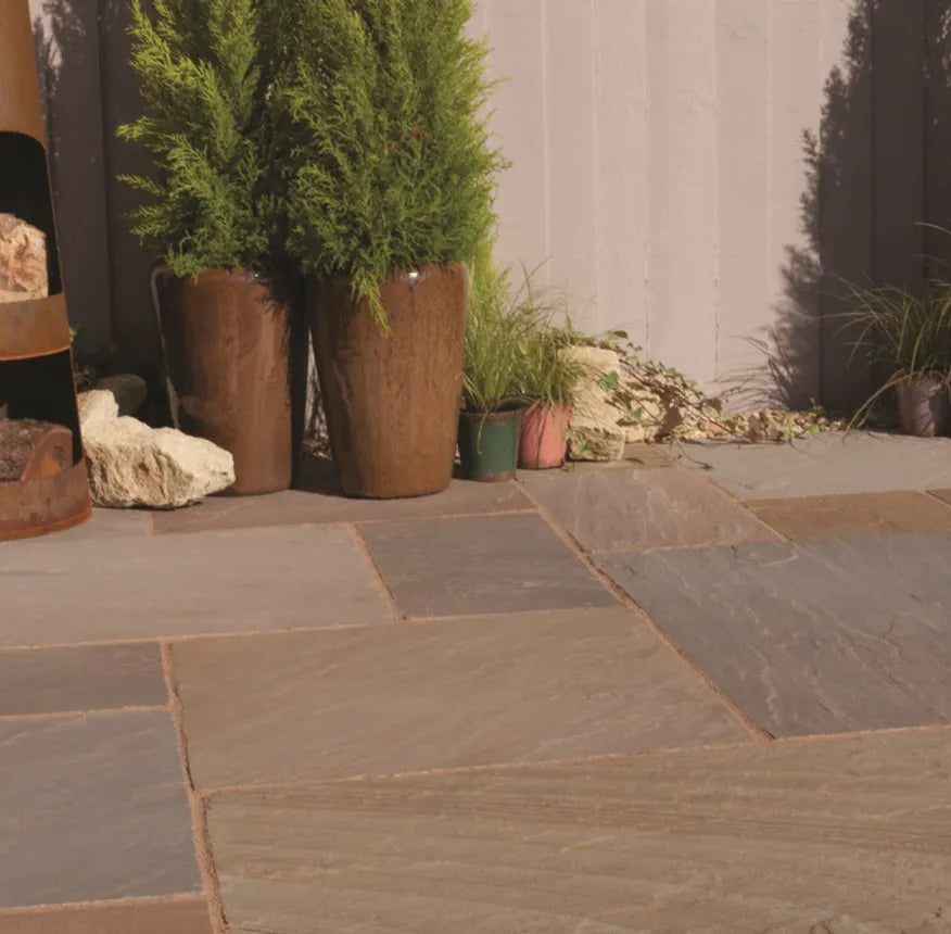 Blended Natural Sandstone Paving