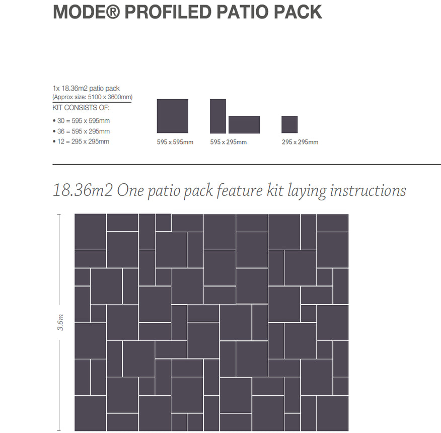 Mode Profiled Porcelain Paving