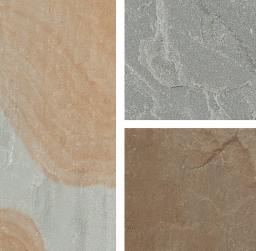 Blended Natural Sandstone Paving